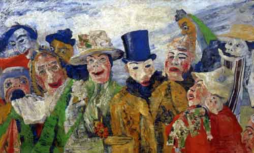 Gemälde Reproduktion von James Ensor Die Intrige