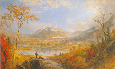 Gemälde Reproduktion von Jasper Francis Cropsey Das Viadukt von Starrucca