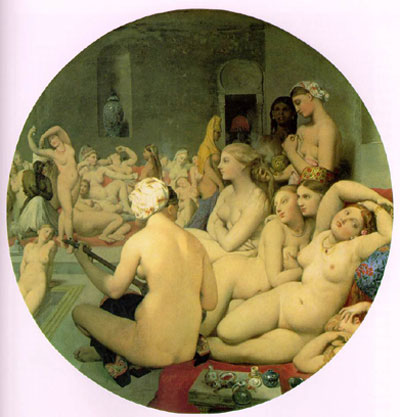 Gemälde Reproduktion von Jean-Dominique Ingres Das türkische Bad