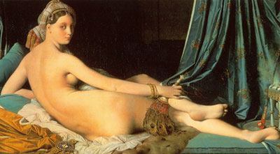 Gemälde Reproduktion von Jean-Dominique Ingres Grand odalisque