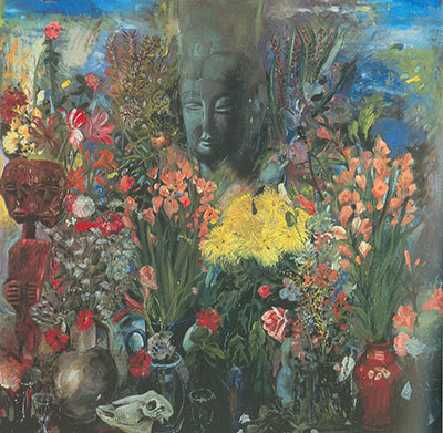 Gemälde Reproduktion von Jim Dine Boxer at the Garden (Voodoo)