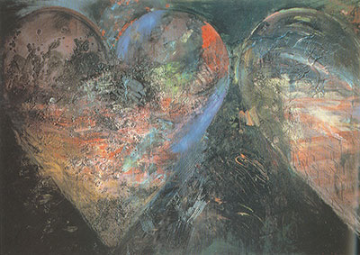 Gemälde Reproduktion von Jim Dine Eine Festung für das Herz malen