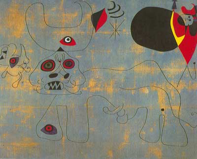 Gemälde Reproduktion von Joan Miro 