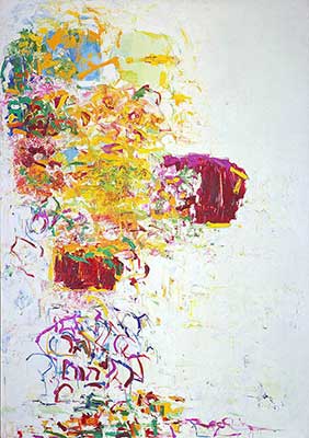 Gemälde Reproduktion von Joan Mitchell Sonnenblumen III