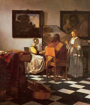 Gemälde Reproduktion von Johannes Vermeer 