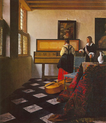 Gemälde Reproduktion von Johannes Vermeer 