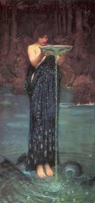 Gemälde Reproduktion von John William Waterhouse Circe Invidiosa