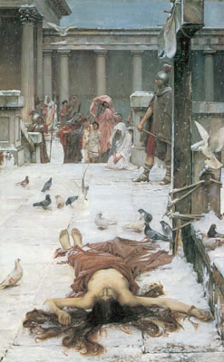 Gemälde Reproduktion von John William Waterhouse Die Heilige Eulalia