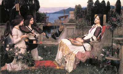 Gemälde Reproduktion von John William Waterhouse Hl. Cäcilie