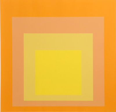 Gemälde Reproduktion von Josef Albers Homage an das Quadrat Gelb