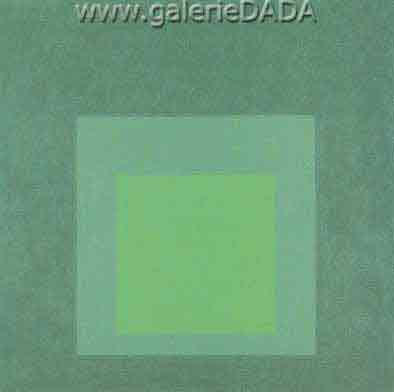 Gemälde Reproduktion von Josef Albers Studie zur Huldigung des Platzes erneuerte Wachstum