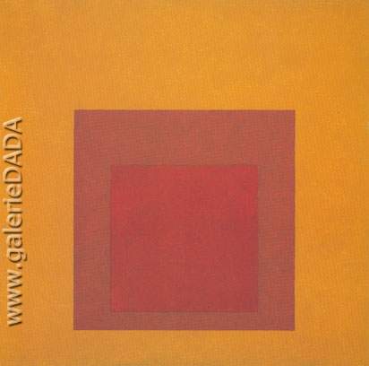 Gemälde Reproduktion von Josef Albers Study for Homage to the Square Bronze