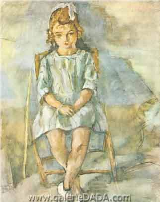 Gemälde Reproduktion von Jules Pascin Kleine Mädchen