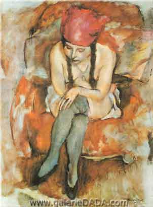 Gemälde Reproduktion von Jules Pascin Ruhestätte von Clautin