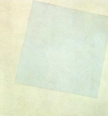 Gemälde Reproduktion von Kasimar Malevich Suprematische Komposition weiß auf weiß