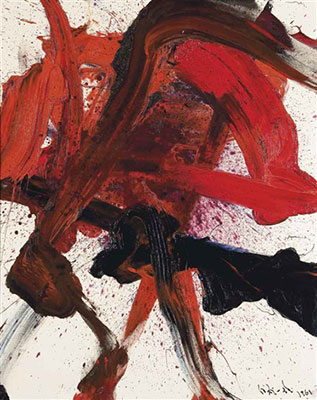 Gemälde Reproduktion von Kazuo Shiraga Chizosei Shomenko