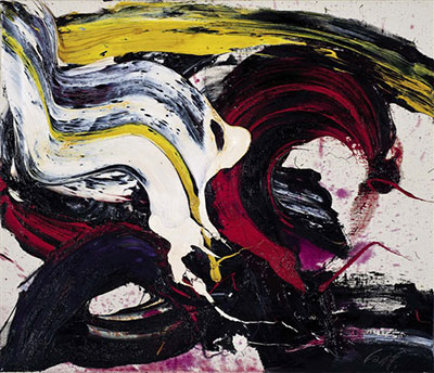 Gemälde Reproduktion von Kazuo Shiraga 