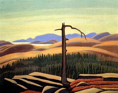 Gemälde Reproduktion von Lawren Harris Coldwell Hill, North Shore, Lake SUPERIOR XV