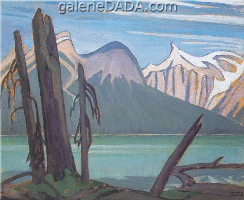 Gemälde Reproduktion von Lawren Harris Die Rockies im Smaragd-See