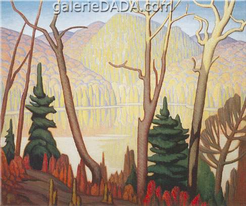 Gemälde Reproduktion von Lawren Harris Lake Lagoma