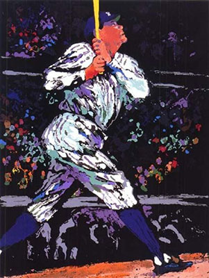 Gemälde Reproduktion von Leroy Neiman Babe Ruth