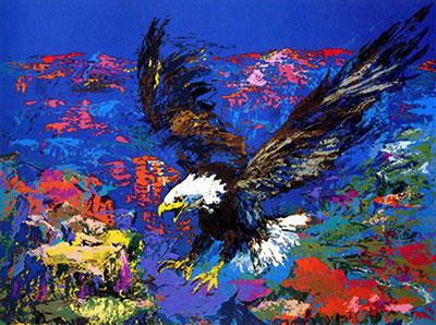 Gemälde Reproduktion von Leroy Neiman Der Seeadler der Vereinigten Staaten