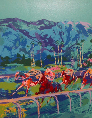 Gemälde Reproduktion von Leroy Neiman Santa Anita