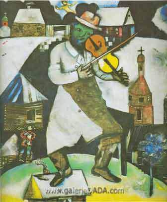 Gemälde Reproduktion von Marc Chagall Der Geiger