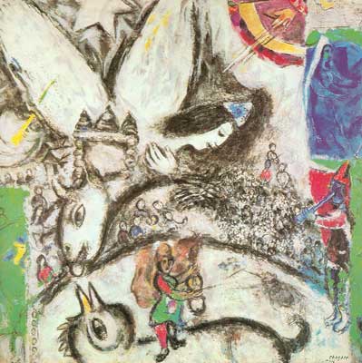 Gemälde Reproduktion von Marc Chagall Der große Zirkus