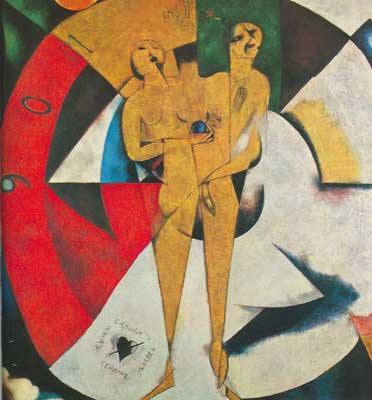 Gemälde Reproduktion von Marc Chagall Homosexualität an Apolinaire