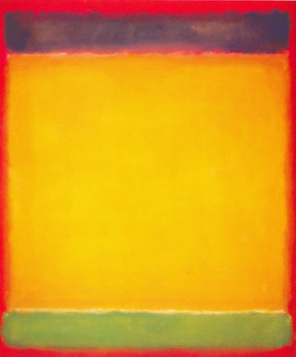 Gemälde Reproduktion von Mark Rothko Blau, Gelb, Grün und Rot