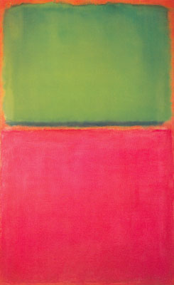 Gemälde Reproduktion von Mark Rothko Grün, rot auf orange