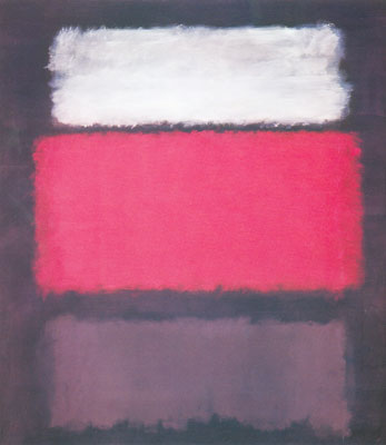 Gemälde Reproduktion von Mark Rothko Nummer 1, weiß / Rot