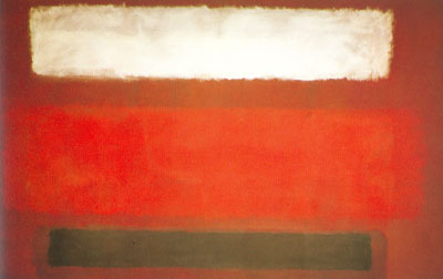 Gemälde Reproduktion von Mark Rothko Schwarz, braun und weiß