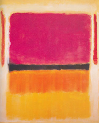 Gemälde Reproduktion von Mark Rothko Veilchen, Schwarz, Orange, Gelb und weiß