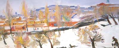 Gemälde Reproduktion von Martiros Saryan Der südliche Winter