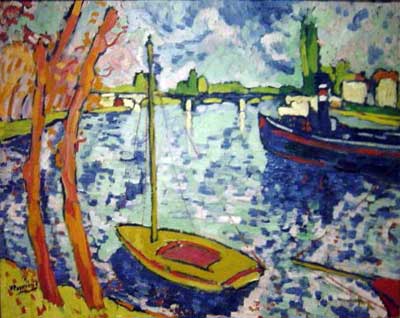 Gemälde Reproduktion von Maurice de Vlaminck Chatou auf der Seine