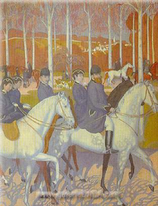 Gemälde Reproduktion von Maurice Denis Die Abreise