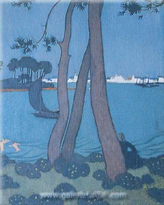 Gemälde Reproduktion von Maurice Denis Pinien bei Lottudy