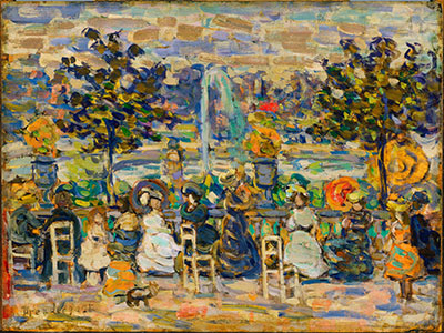 Gemälde Reproduktion von Maurice Prendergast Im Jardin de Jardin