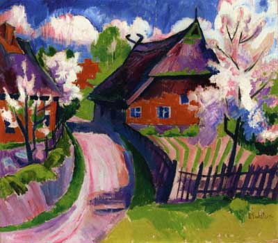 Gemälde Reproduktion von Max Pechstein Frühling