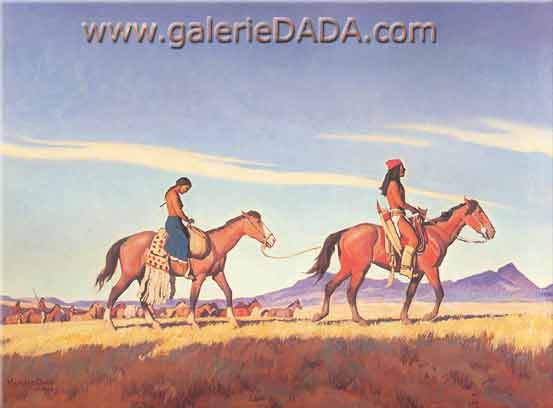 Gemälde Reproduktion von Maynard Dixon Apache Plünderung