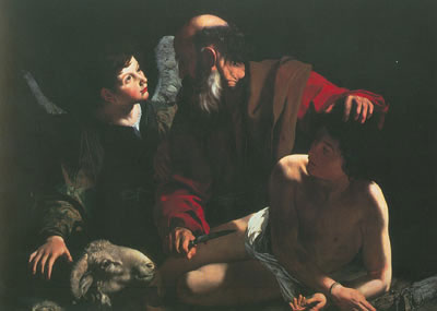 Gemälde Reproduktion von Michelangelo Caravaggio Das Opfer Isaaks