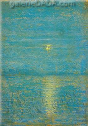 Gemälde Reproduktion von Milton Avery Der Mond über dem Sumpf