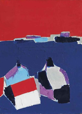 Gemälde Reproduktion von Nicolas De Stael Milieu, 1954-43