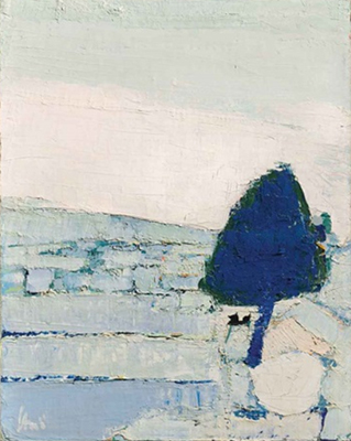 Gemälde Reproduktion von Nicolas De Stael Paysage de Provence, 1953