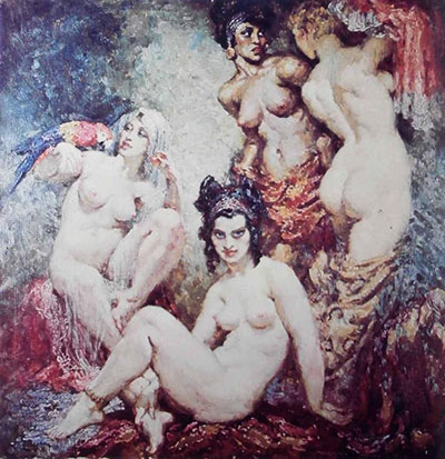 Gemälde Reproduktion von Norman Lindsay Eitelkeiten