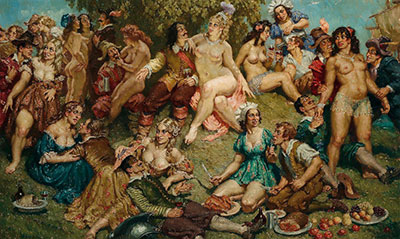 Gemälde Reproduktion von Norman Lindsay Piraten