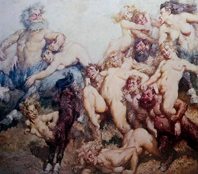 Gemälde Reproduktion von Norman Lindsay 