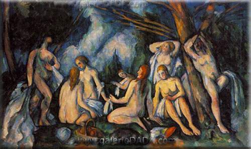 Gemälde Reproduktion von Paul Cezanne Grandes Baigneuse